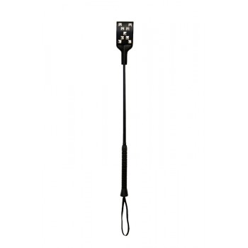 GP RIDING CROP WITH METAL XO STUDS