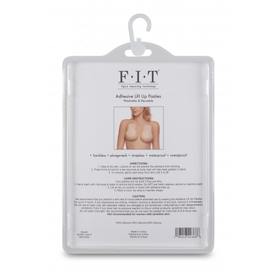 Adesivos LIFT UP Adesivos de silicone com tecnologia de melhoria da figura (FIT - Figure Improving Technology), tamanho único, laváveis e reutilizáveis. Aplicável para: Sem encostoDecote profundoSem alçasÀ prova de suor Instru