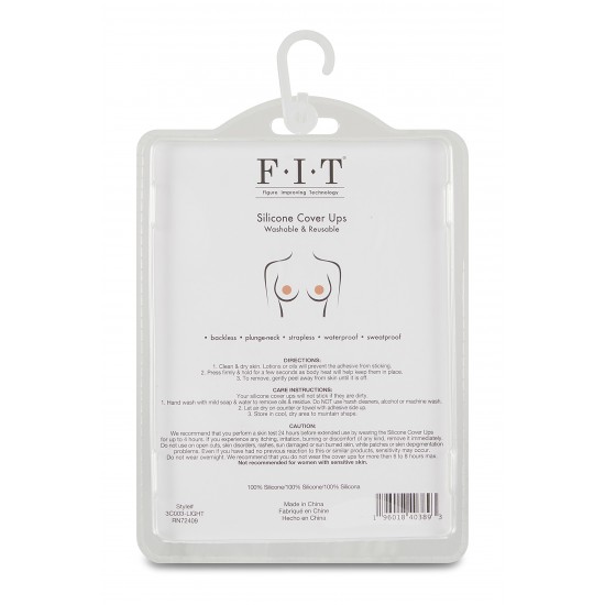 Tapa Mamilos Silicone Protetores de mamilos de silicone adesivo FIT (Tecnologia de Melhoria da Figura), tamanho único, laváveis e reutilizáveis. Aplicável para: Sem encostoDecote profundoSem alçasÀ prova de suor Instruções: Pele li