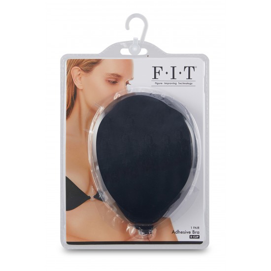 Sutiã de silicone adesivo FIT (Tecnologia de Melhoramento da Figura) com bojo A, B, C ou D, preto, lavável e reutilizável. Aplicável para:  Sem encostoDecote profundoSem alçasÀ prova de suor Instruções: Pele li