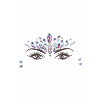 Dazzling Crowned Face  Bling Sticker