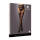 Garterbelt stockings with lace top - Black - O/S Garterbelt stockings with lace top - Black - O/S