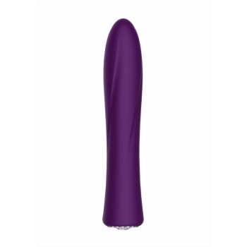 Vibrador Clássico Jewel c/ Caixa Recarregável Discretion Roxo