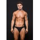 Tanga Masculina Microfibra c/ Riscas Envy Preto L/XL