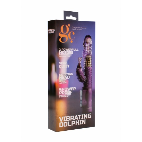Vibrating Dolphin - Purple Dê um verdadeiro significado à palavra prazer!Apaixonante vibrador com dois potentes motores de vibração para uma estimulação mais intensa e satisfatória. Com 36 diferentes funções e controlos independentes para o dildo