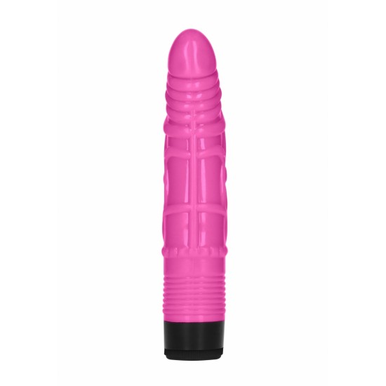 Vibrador Realista Multivelocidades Slight GC 16.5cm Rosa Vibrador multispeed de 16.5cm, com aparência realista (cabeça pormenorizada e veias) e corpo flexível, para que se adapte de forma perfeita a todas as suas curvas e possa desfrutar do máximo de prazer.Um brinquedo erótic