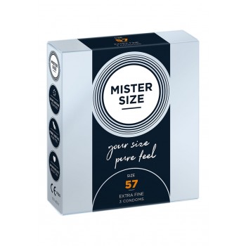 Mister Size 57 mm 3 pack