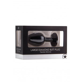 Plug Anal Grande Diamond Preto