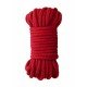 A corda japonesa é feita de um material muito sedoso e confortável! Mede uns generosos 10 metros para um extenso jogo de cordas! Peso do produto 144 gramas Diâmetro do produto 0,8 cm Materiais Corda de seda