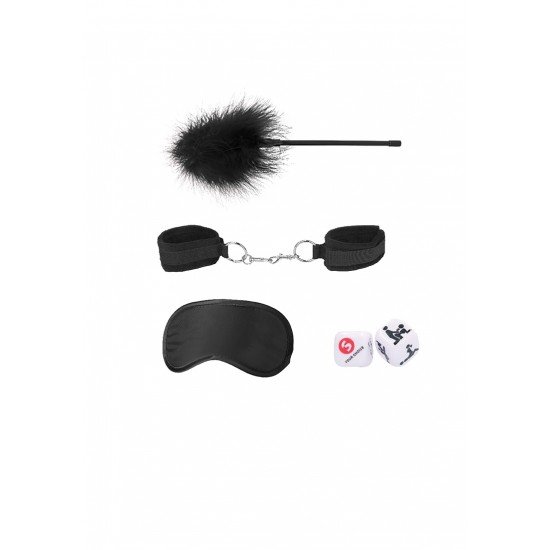KIt bondage Introductory 2 Você já fantasiou sobre um jogo sexy de submissão e domínio? Então este será o começo perfeito para você! Certifique-se de que seu escravo amoroso ouça todas as suas instruções enquanto você os provoca e os seduz. Algeme