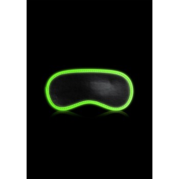 Eye Mask - Glow in the Dark - Neon Green/Black