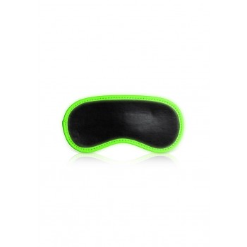 Eye Mask - Glow in the Dark - Neon Green/Black