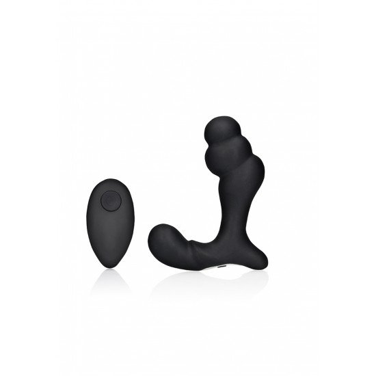 Massajador próstata vibratório com bola - Preto Este massajador vibratório de próstata preto Stacked promete níveis de êxtase sem precedentes. A inovadora forma de esfera empilhada oferece uma estimulação de cortar a respiração que excede todas as expectativas. O cont