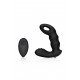 Massajador próstata vibratorio com controlo remoto - Preto Alcance novos patamares com o massajador vibratório de próstata com nervuras. Com a sua forma estriada, este vibrador silicone preto foi concebido para levar a sua experiência sensorial a novas alturas. O controlo remoto