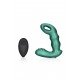 Massajador próstata vibratorio com controlo remoto - Verde Alcance novos patamares com o massajador vibratório de próstata com nervuras. Com a sua forma estriada, este vibrador silicone preto foi concebido para levar a sua experiência sensorial a novas alturas. O controlo remoto