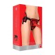 Strap On Deluxe Silicone Dildo Ondulado 20.5cm Vermelho Ouch! Penetre no corpo da sua cara metade com este strap-on maravilhoso.Pode utilizar o dildo de 20.5cm com ou sem o arnês, conforme lhe apetecer, o seu design ondulado e com a ponta ligeiramente curvada proporcionará uma esti