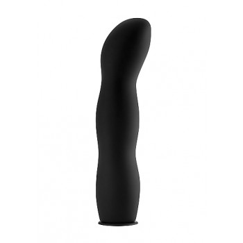 Strap On Deluxe Silicone Dildo Ondulado 25.5cm Preto Ouch!