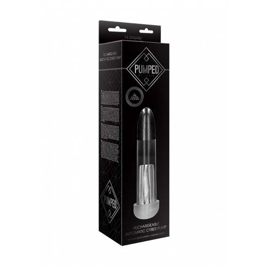 Rechargeable Automatic Cyber Pump with Sleeve - Transparent Rechargeable Automatic Cyber Pump with Sleeve - Transparent