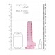 Dildo realistico com testiculos 18cm Rosa - RealRock Dildo realistico com testiculos 18cm Rosa - RealRock