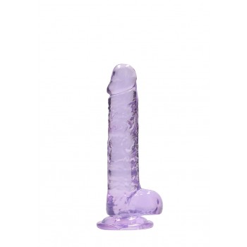 7 / 18 cm Realistic Dildo With Balls - Purple