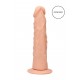 Desfruta da "pele" aveludada e extremamente realista com este incrível dildo. Foi meticulosamente concebido com uma glande protuberante, veias salientes e testículos pendentes. Como formas, texturas e núcleos super reali