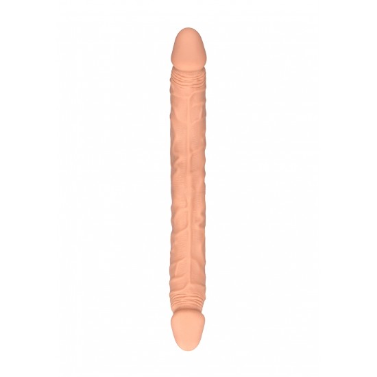 O encontro duplo da tua vida! Desfruta da "pele" aveludada e extremamente realista com este incrível vibrador. As formas, texturas e núcleos super realistas deste dildo-lhe uma aparência e uma sensação conferem se fosse