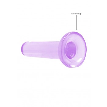 Não Realistico Dildo com ventosa - 13,5 cm - Lilas