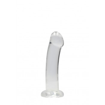  Dildo Não Realistico com ventosa - 17 cm - Clear