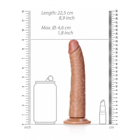 Slim Realistic Dildo with Suction Cup - 8/ 20,5 cm Slim Realistic Dildo with Suction Cup - 8/ 20,5 cm