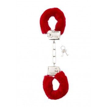 Algemas com Pelo - Vermelho