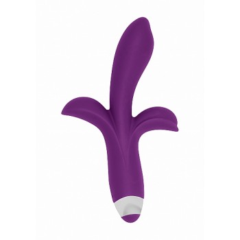 Vibrador c/ Estimulador Clitoris e Ponto-G Sinclaire Simplicity 21.5cm Roxo