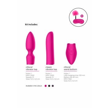 Kit Sextoys 5pcs Pleasure Kit #4 Switch Rosa