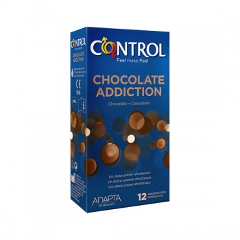Caixa 12 Preservativos Chocolate Addiction Control