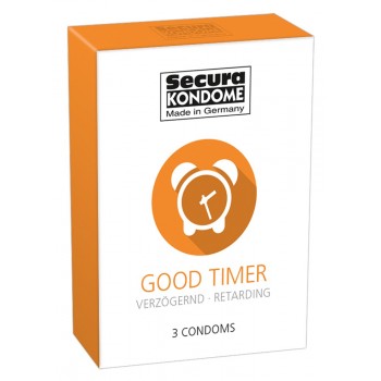 Caixa 3 Preservativos Secura Retardante Good Timer