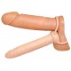 Anal Special nature Dildo flexível (, 2,5 cm de diâmetro 16 cm de comprimento) com anel para o pênis (Ø 3 cm) e anel para testículos (O 5 centímetros, elástica). Material: TPR, livre ftalatos.