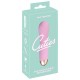 O pequeno vibrador para uma bolsa! Mini vibrador rosa com uma excitante textura ranhurada e uma textura aveludada de toque suave. Este mini vibrador é da segunda geração Cuties. Com 7 modos de vibração diferentes. Pode