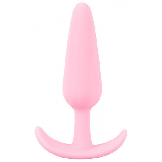 Plug anal pequeno em forma de conePonta suave e estreitaRolha larga e seguraFlexível para uma sensação confortável quando usadoSilicone com textura Silk TouchPerfeito para iniciantes em erotismo anal O plug perfeito para