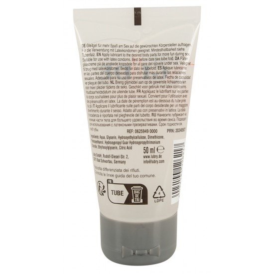 Lubrificante JustGlide Performance 50 ml Just Glide Performance é perfeito para sexo duradouro - também com brinquedos sexuais! O lubrificante médico à base de água tem uma porção de silicone, o que significa que tem uma textura maravilhosamente escorregadia e