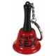 A perfect item for your shop counter! Keyring in the shape of a red bell. It has a black handle and black text ("Ring for Sex"). Length 6.5 cm, Ø 3.7 cm. Metal.