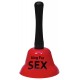 Sino vermelho "Ring for Sex" para chamar o seu parceiro sempre que lhe apetecer.Já não necessita de nenhum outro instrumento para persuadir o seu parceiro. Toque uma vez para avisar, 2 vezes se estiver com pressa e três