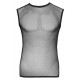 Feito de rede grossaElásticoCosturas costuradas Para homens corajosos!Todos os olhares estarão voltados para você com esta camisa preta de malha grossa. Seu corpo e músculos serão exibidos de uma forma maravilhosamente t