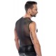 Feito de rede grossaElásticoCosturas costuradas Para homens corajosos!Todos os olhares estarão voltados para você com esta camisa preta de malha grossa. Seu corpo e músculos serão exibidos de uma forma maravilhosamente t