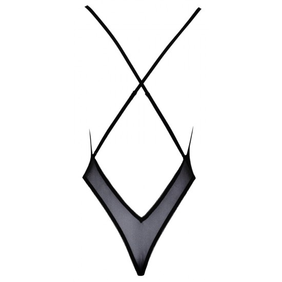 Corpo em estilo exclusivoPowernet delicado com bordados florais elaboradosAlças cruzadas ajustáveis ​​nas costasMacio e elástico para um ajuste confortável Estilo exclusivo com lindos bordados florais!O body decotado da