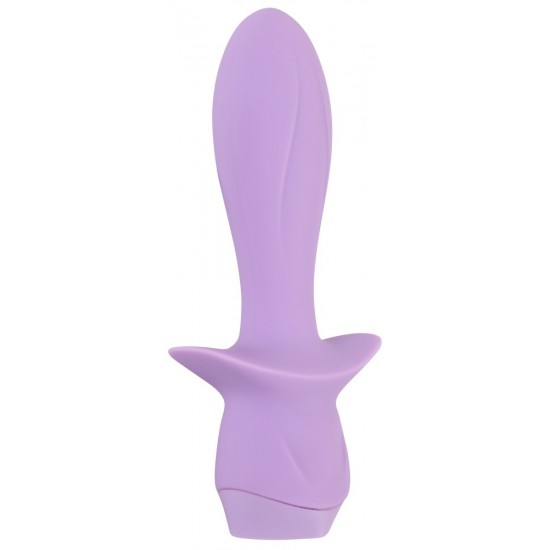 Mini vibrador da 4ª geração de CutiesVibração poderosa e profunda em 10 modosBotão de pedra preciosa cintilante em forma de coraçãoDesign de plug com textura suaveCom batente – extra seguroFlexível, adapta-se perfeitamen