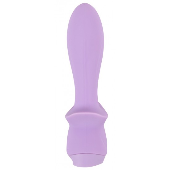 Mini vibrador da 4ª geração de CutiesVibração poderosa e profunda em 10 modosBotão de pedra preciosa cintilante em forma de coraçãoDesign de plug com textura suaveCom batente – extra seguroFlexível, adapta-se perfeitamen