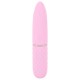 Mini vibrador da 5ª Geração Cuties Ponta vibratória achatada com textura estimulante Vibrações intensas que vão fundo Fácil de usar Design elegante em cor pastel A textura de diamante facilita a fixação Silicone av