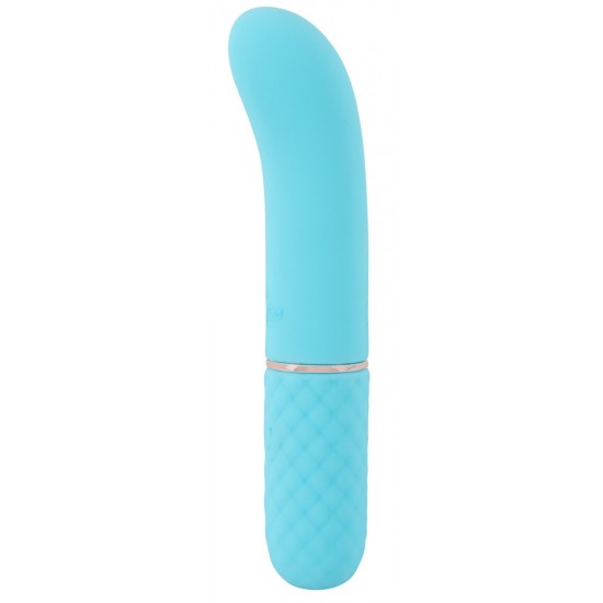 Cuties Mini Vibrator Blue 5.Ge Mini vibrador da 5ª Geração CutiesPonta vibratória maravilhosamente curvada para o ponto GVibrações intensas que vão fundoFácil de usarDesign elegante em cor pastelA textura de diamante facilita a fixaçãoSilicone aveluda