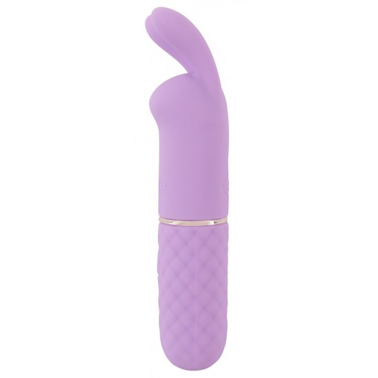 Cuties Rabbit Vibe Purple 5.Ge Vibrador clitoriano da 5ª geração de CutiesCom vibro-orelhas macias e flexíveisVibrações intensas que vão fundo no interiorFácil de usarDesign elegante em cor pastelA textura de diamante facilita a pegadaSilicone aveluda