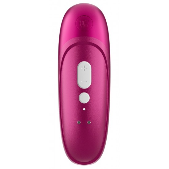 Pulsador compacto e fácil de segurarPerfeito para iniciantes no WomanizerTecnologia Pleasure Air para o clitóris11 níveis de intensidadeFácil de usarSilencioso como um sussurroImpermeávelRecarregável - inclui um cabo USB