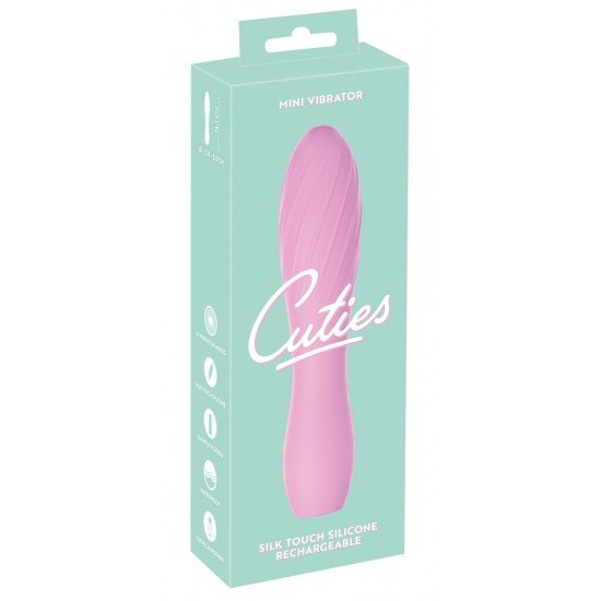 Bonito demais para ser verdade! Minivibrador prático e compacto da 3ª geração de Cuties com vibração extremamente poderosa e profunda que pode ser facilmente controlada em 10 modos variados com o toque de um botão direta